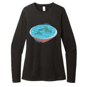 Flat Earth Theory Womens CVC Long Sleeve Shirt