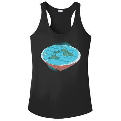 Flat Earth Theory Ladies PosiCharge Competitor Racerback Tank