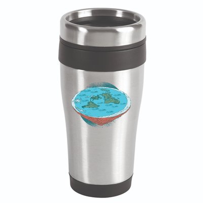 Flat Earth Theory 16oz Travel Tumbler
