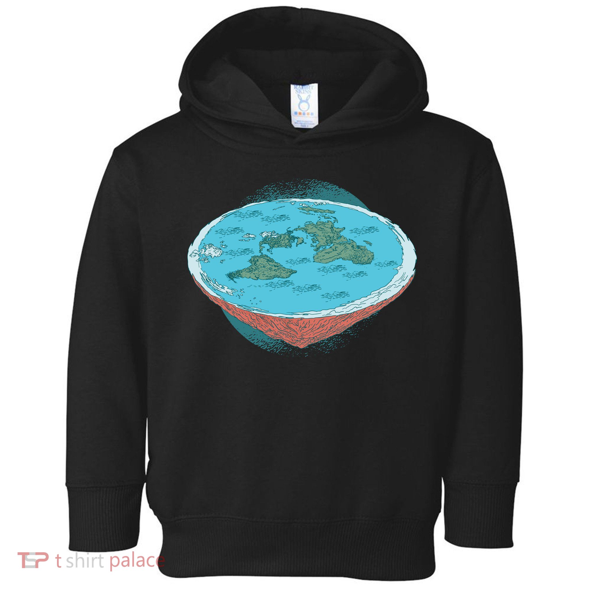 Flat Earth Theory Toddler Hoodie