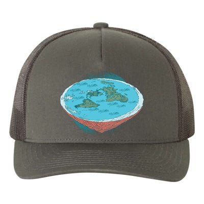 Flat Earth Theory Yupoong Adult 5-Panel Trucker Hat