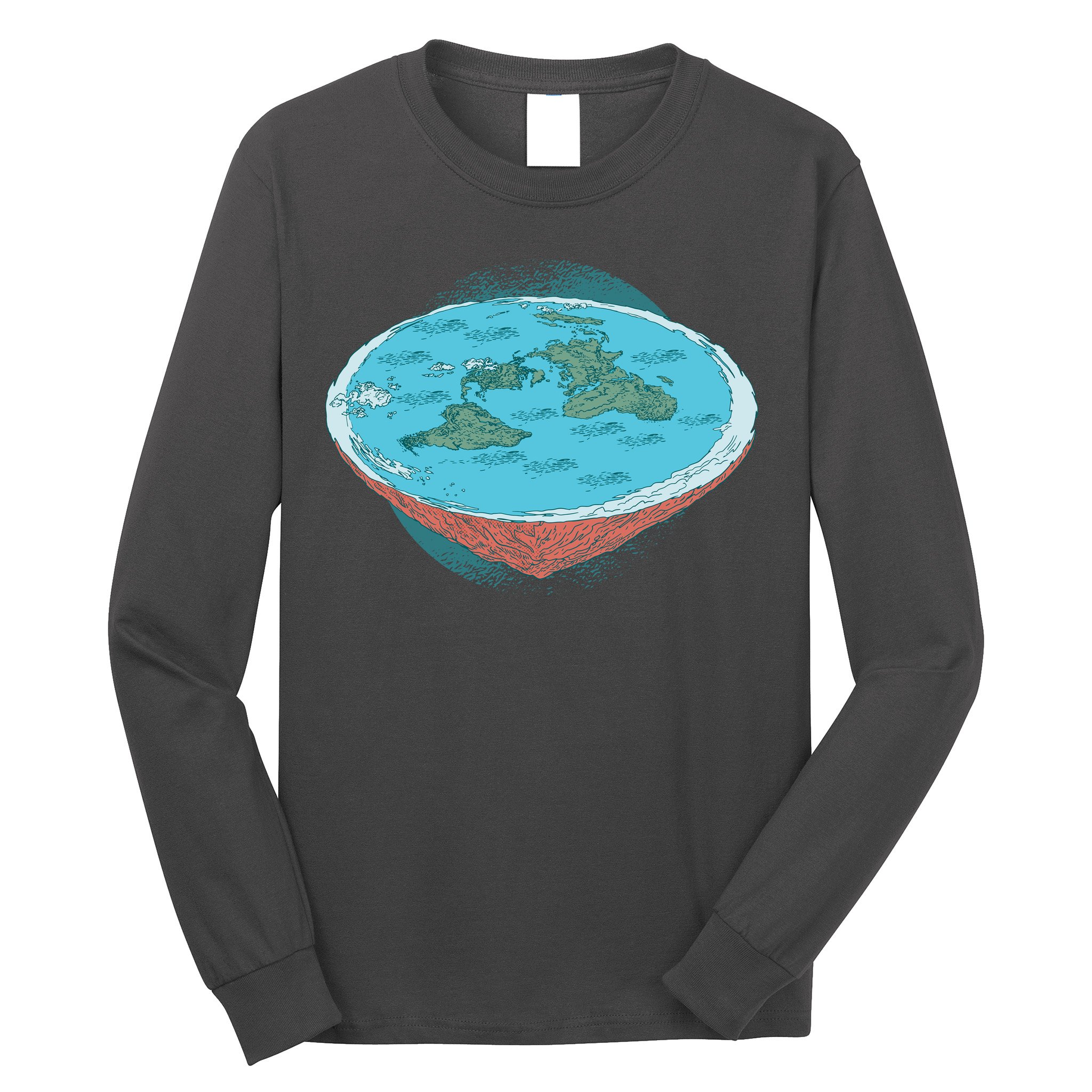 Flat Earth Theory Long Sleeve Shirt