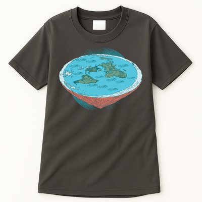Flat Earth Theory Tall T-Shirt