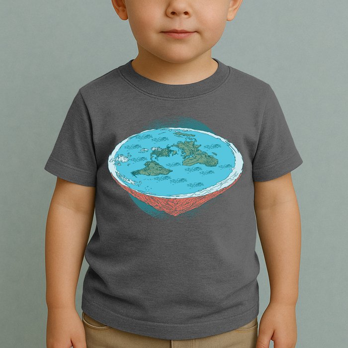 Flat Earth Theory Toddler T-Shirt