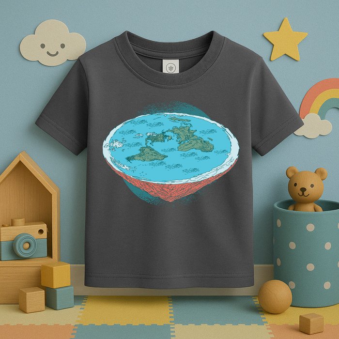 Flat Earth Theory Toddler T-Shirt