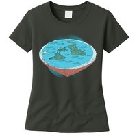 Flat Earth Theory Womens T-Shirt