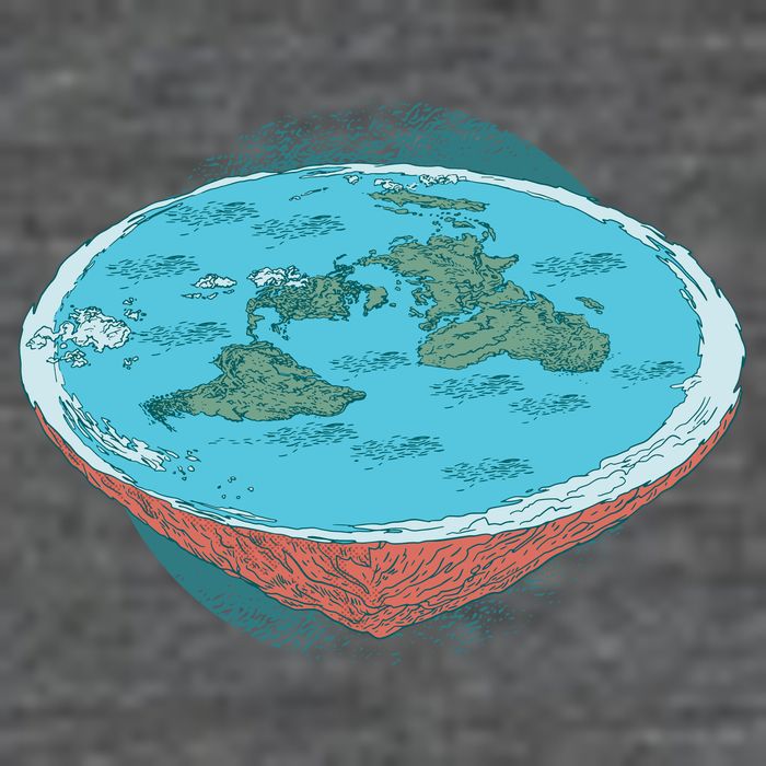 Flat Earth Theory Womens T-Shirt