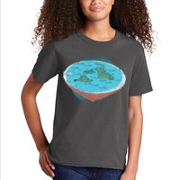Flat Earth Theory Kids T-Shirt
