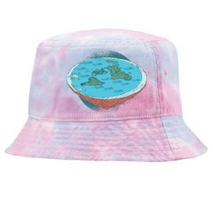 Flat Earth Theory Tie-Dyed Bucket Hat