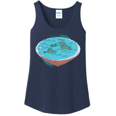 Flat Earth Theory Ladies Essential Tank