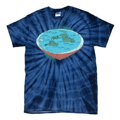 Flat Earth Theory Tie-Dye T-Shirt