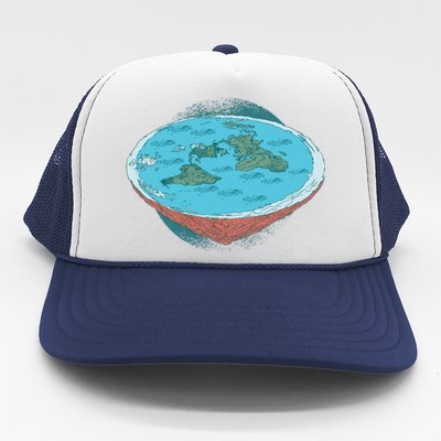 Flat Earth Theory Trucker Hat