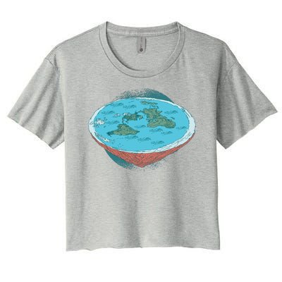 Flat Earth Theory Women's Crop Top Tee