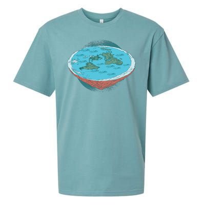 Flat Earth Theory Sueded Cloud Jersey T-Shirt