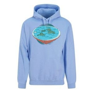 Flat Earth Theory Unisex Surf Hoodie