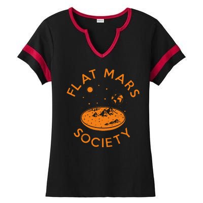 Flat Mars Society Ladies Halftime Notch Neck Tee