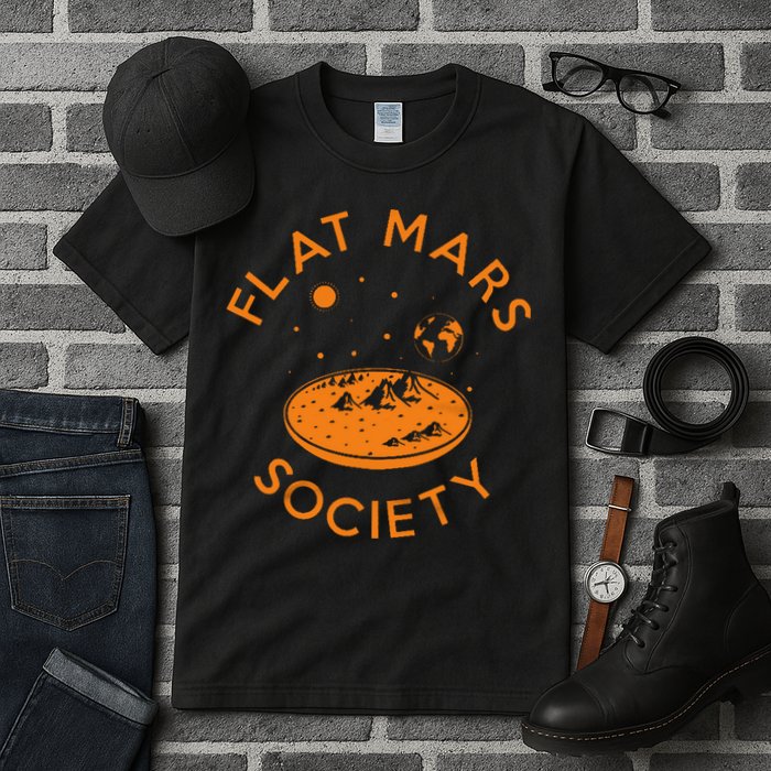 Flat Mars Society Tall T-Shirt