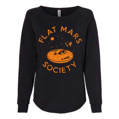 Flat Mars Society Womens California Wash Sweatshirt