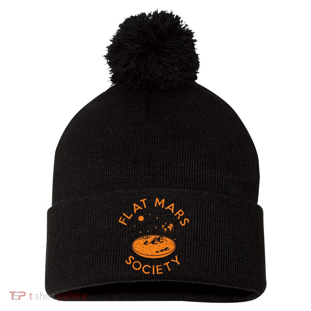 Flat Mars Society Pom Pom 12in Knit Beanie