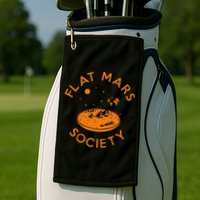 Flat Mars Society Golf Towel