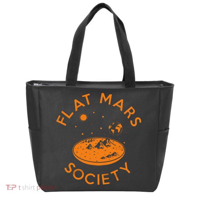 Flat Mars Society Zip Tote Bag