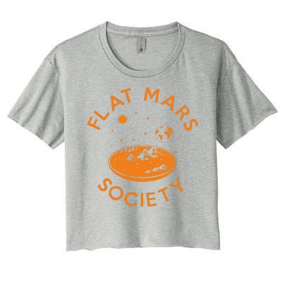 Flat Mars Society Women's Crop Top Tee