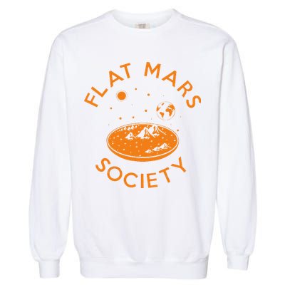 Flat Mars Society Garment-Dyed Sweatshirt