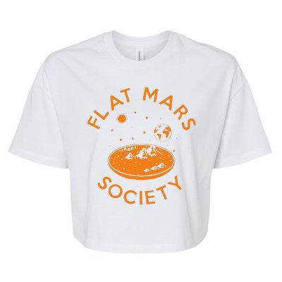 Flat Mars Society Bella+Canvas Jersey Crop Tee