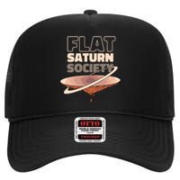 Flat Saturn Society High Crown Mesh Back Trucker Hat