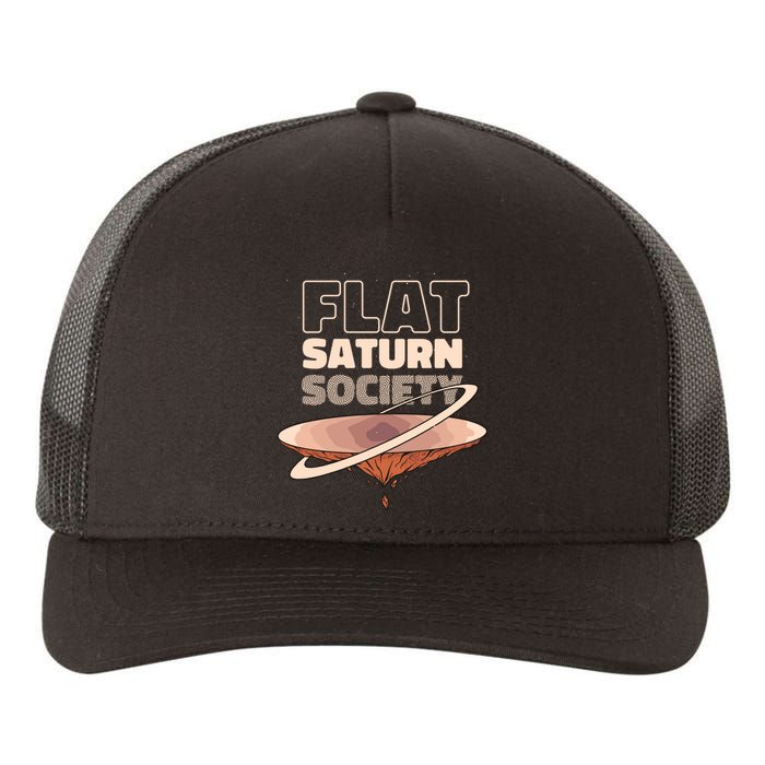 Flat Saturn Society Yupoong Adult 5-Panel Trucker Hat