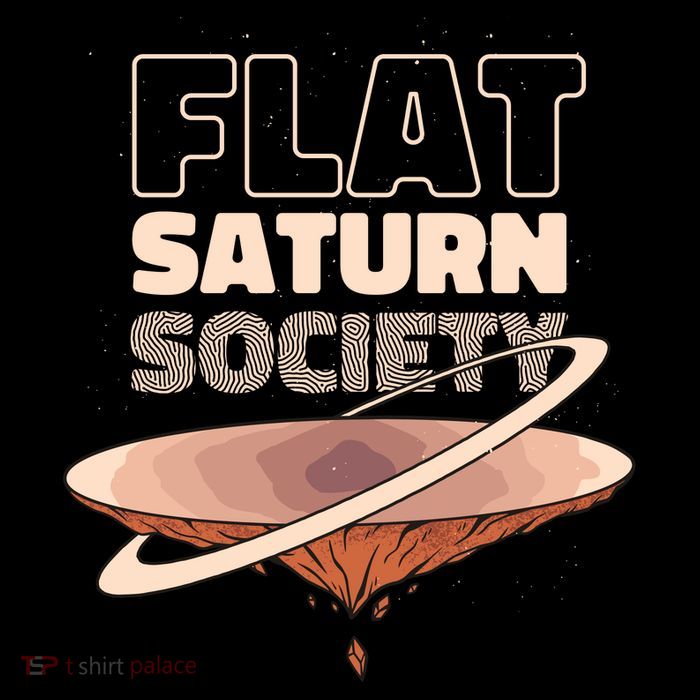Flat Saturn Society 7-Panel Snapback Hat