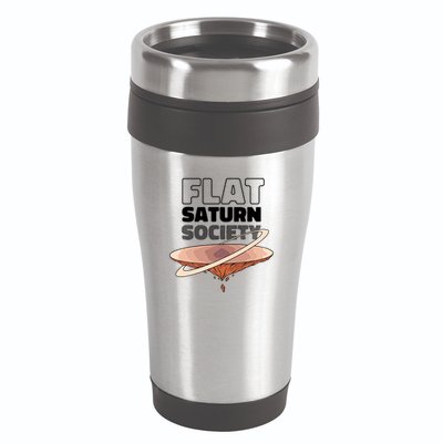 Flat Saturn Society 16oz Travel Tumbler
