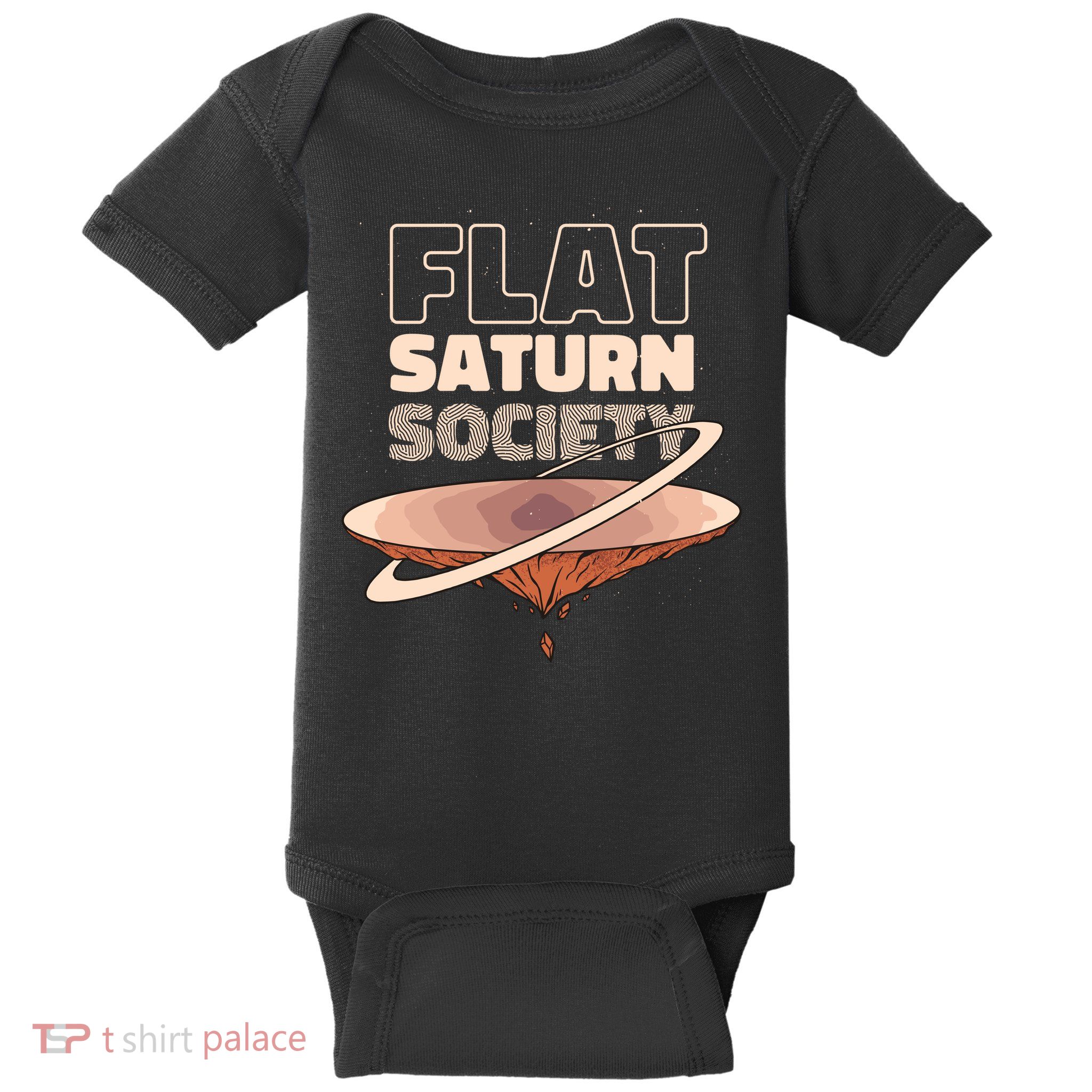 Flat Saturn Society Baby Bodysuit