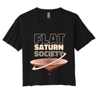 Flat Saturn Society Crop Top