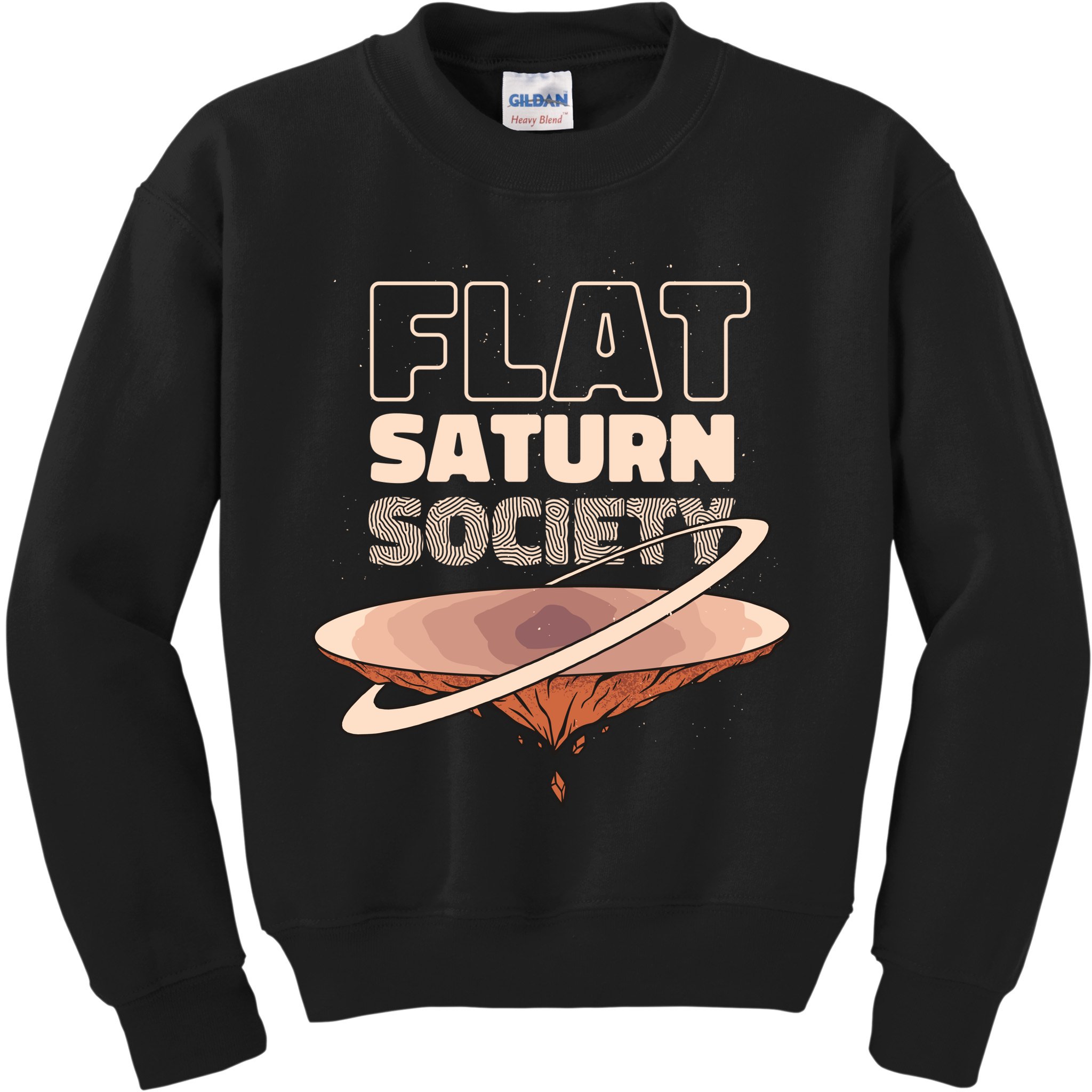 Flat Saturn Society Kids Sweatshirt