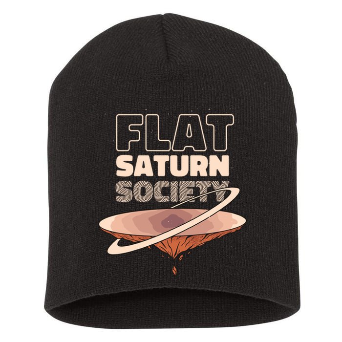 Flat Saturn Society Short Acrylic Beanie