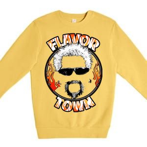 Flavor Town Cooking Guy Premium Crewneck Sweatshirt