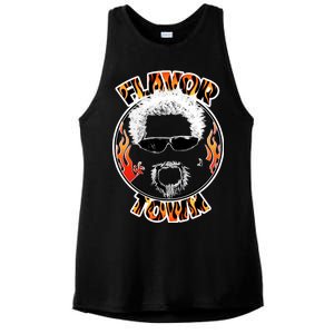 Flavor Town Cooking Guy Ladies PosiCharge Tri-Blend Wicking Tank