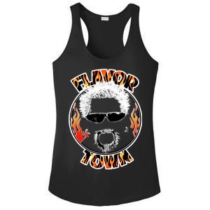 Flavor Town Cooking Guy Ladies PosiCharge Competitor Racerback Tank