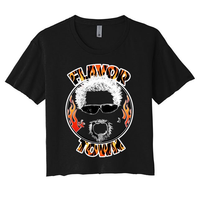 Flavor Town Cooking Guy Crop Top