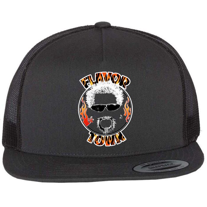 Flavor Town Cooking Guy Flat Bill Trucker Hat