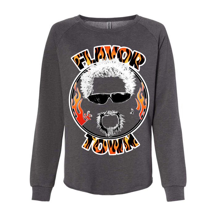 Flavor Town Cooking Guy Womens California Wash Sweatshirt