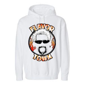 Flavor Town Cooking Guy Garment-Dyed Fleece Hoodie