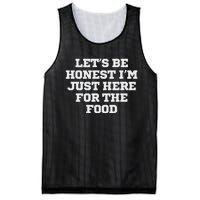 Funny LetS Be Honest IM Just Here For The Food Mesh Reversible Basketball Jersey Tank