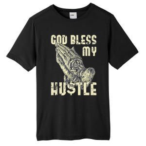 funny Lord Bless My Hustle Double My Income Tall Fusion ChromaSoft Performance T-Shirt