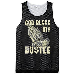 funny Lord Bless My Hustle Double My Income Mesh Reversible Basketball Jersey Tank