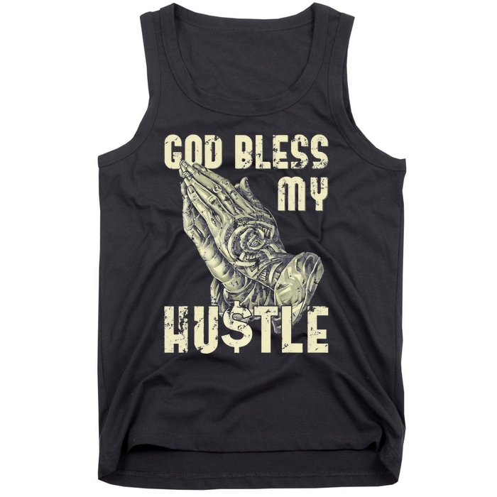 funny Lord Bless My Hustle Double My Income Tank Top