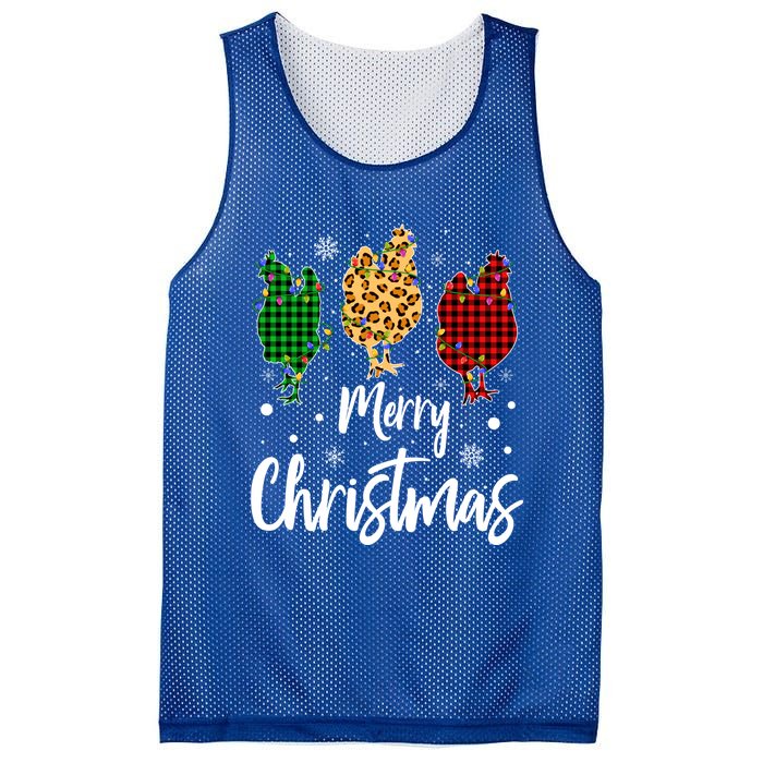 Family Leopard Buffalo Plaid Chicken Merry Christmas Gift Mesh Reversible Basketball Jersey Tank