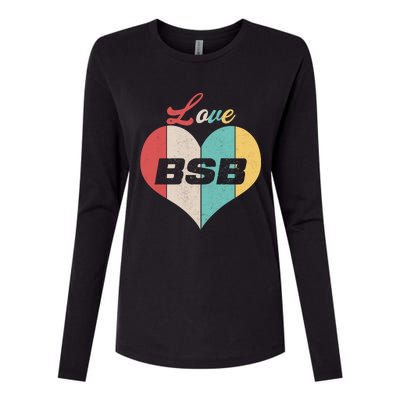 Funny Love BSB Vintage Music 1 Womens Cotton Relaxed Long Sleeve T-Shirt