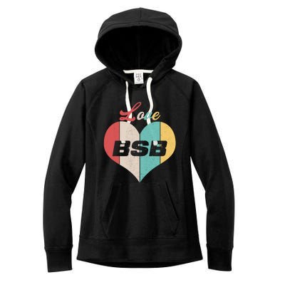 Funny Love BSB Vintage Music 1 Women's Fleece Hoodie